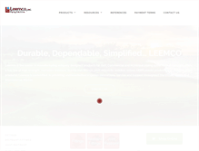 Tablet Screenshot of leemco.com